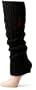 Levi's Girls 7-16 Cable Knit Legwarmer,Black,One Size