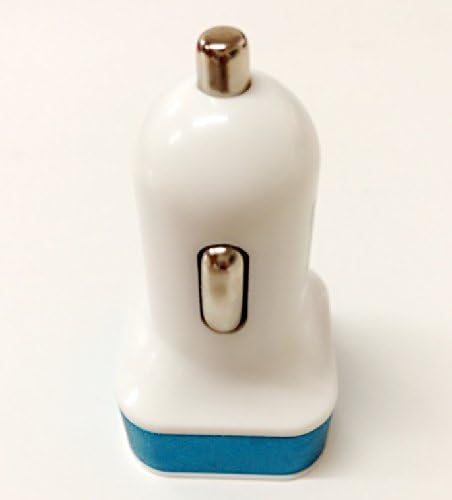 Angietech Dual USB High Speed Car Charger 2.1a & 1.0a Charging for All Iphones 5s, 5c, 5, 4s, 3gs, 3g Ipad/mini, Ipod,iso7,galaxy S4/s3/note 2/3, Nexus, Gps,smartphones & Tablets (Blue Square)