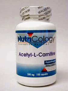 Acetyl-L-Carnitine - 500 Mg - 100 veg caps - Nutricology