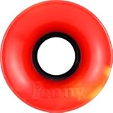 Penny Red / Yellow Swirl Skateboard Wheels - 59mm 78a (Set of 4)