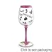 Wine Glass "Sip, Swirl & Shop!", Hand Painted Glassware