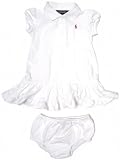 Ralph Lauren Mesh Dress Set in White, Pink Pony
