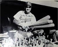 Duke Snider Autographed/Hand Signed Brooklyn Dodgers 16x20 Photo (Bat Rack)