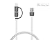 [Apple MFi Certified] Idmix Lightning to USB Cable, 3.28ft 2-in-1 Lightning Cable & Micro USB Cable, Sync Data & Charging Cord for iPhone 6 Plus 5S 5C 5, iPad, S6 edge, Nexus, HTC, Nokia and More