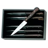 Kitchen & Housewares : RH Forschner by Victorinox 6-Piece 4-3/4-Inch Straight Edge with Pointed Tip Steak Knife Set, Rosewood Handles