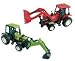 Toy Farm Tractor with Driver, 2-pc Set, 1:32 (Friction Powered Moveable Parts)