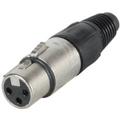 Neutrik NC3FX Female Cable End XLR Nickel/Silver