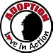 Adoption Love in Action Circle Magnet
