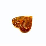Baltic Amber Natural Color Purple Heart Award Gemstone for Valentines