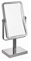 Large Solid Chrome Rectangular Make Up/ Shaving Mirror With 3x Magnification and True view