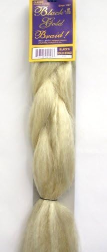Kanekalon Jumbo Braid Extension Hair - #613 by Black and Gold