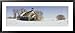 Abandoned Schoolhouse on a Snow-Covered Landscape, Friberg Township, Minnesota, USA Framed Art Poster Print by Panoramic Images, 43x19