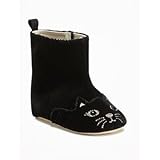 オールドネイビー OLD NAVY/ スエードクリッターブーティーズ ブラック シューズ 6～12ヶ月【並行輸入】