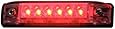 TH Marine LED-51803-DP Slim Line Strip Light, 4-Inch, Red