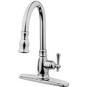 Estora 10-51111 Varismo Single Handle Pull-Down Kitchen Faucet, Chrome