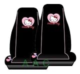 Set of 2 Licensed Universal-Fit Front Bucket Seat Cover - Hello Kitty