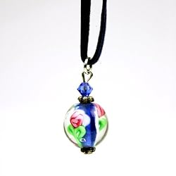 Murano Glass Pendant - Ashley Blue
