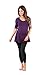 Women's Draped Maternity Tunic Top by Rags and Couture - Made in USA
