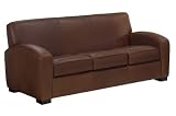 Hayden Designer Style Contemporary Italian Leather Furniture Collection: Hayden Designer Style Contemporary Leather Queen Sofa Bed