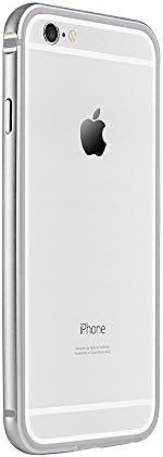 iPhone 6 Case, Donna Roxanne ® [INVISIBLE AIR CUSHION] iPhone 6 (4.7) Case Bumper **NEW** [Integrated Mixed Bumper] Aluminum Corners + TPU Bumper Case Without Back Panel - Cell Phone Bumper Case for iPhone 6 (4.7 Inch) (Silver)