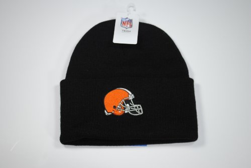 Cleveland Browns Cuffed Black Beanie Winter Hat Cap