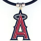 Los Angeles Angels Logo Pendant Necklace - MLB Baseball Fan Shop Sports Team Merchandise