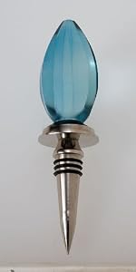 Cobalt Ellipse Bottle Stopper