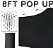 8 Ft Trade Show Display Pop up Booth Stand with Case Black