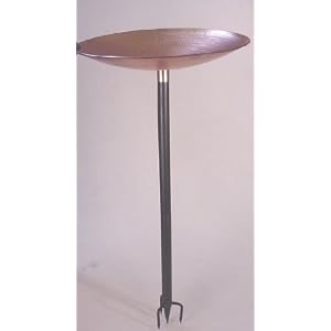 Wingspan Copper & Iron Bird Bath with 19″ Bowl