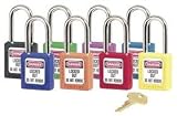 Master Lock 410PRP 6 Pin Tumbler Purple Safety Lockout Padlock K.D. (6 EA)