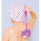 Long Handled Bathroom Sponge and Shower Cap