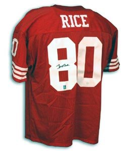 Jerry Rice Signed San Francisco 49ers Throwback Jersey