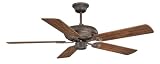 Savoy House 52350MO40 The Elite Walnut Patina Builder Ceiling Fan 52 Blade Span