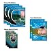 CAROLINA PANTHERS Logo School Combo 8 Pack - (3) Two Pocket PORTFOLIOS (2) One-Subject NOTEBOOKS (3) MEMO BOOKS