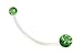 Maternity Piercings Dark Glitter Sports or Pregnancy Flexible Belly Ring