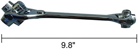16 in 1 Dog Bone Wrench, Chrome Finish, Full Body With Heat Treatment, 8*10*11*13-14*16*17*19mm; 5/16*3/8*7/16*1/2-9/16*5/8*11/16*3/4