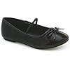 Girl's Shoes: Ballet Flat- Black, Size 2-3