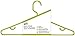 Honey-Can-Do HNG-03587 Plastic Tubular Hangers with Hanging Hooks, 15-Pack, Lime