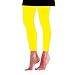 Solid Yellow Ultra Stretchy Semi Opaque Footless Tights