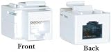 CAT5E, RJ45 Inline Keystone Coupler, White Color
