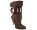 PATENT BUCKLE HIGH HEEL BOOT