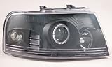 2003 Ford Expedition Black Housing with Halo LED Angel Eye Projector Headlight