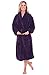 Del Rossa Women's Fleece Robe, Shawl Collar Bathrobe