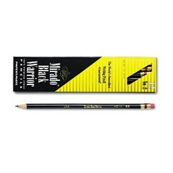 Paper Mate Mirado #2  Warrior Medium Soft Lead Pencils, Black, Box of 12 (2254)