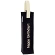 Happy Birthday Imprint Reisenthel Single Bottle Bag- White Print on Black Bag