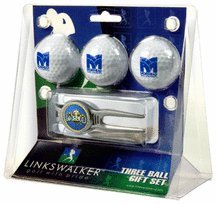 Morehead State Eagles 3 Ball Golf Gift Pack With Kool Tool