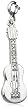 Sterling Silver Diamond Guitar Charm