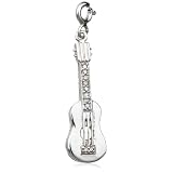 Buy Sterling Silver Diamond Guitar Charm