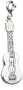 Sterling Silver Diamond Guitar Charm