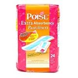 Poise Pantiliners, Extra Absorbency - 24 / Bag, 8 Bags / Case